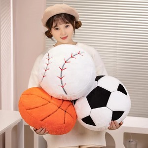 Coussin en peluche de basketball doux et moelleux pour les amateurs de sport, décoration de jour de match, confort pour la chambre - Product Image 3