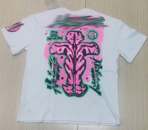 Vente directe d'usine, t-shirts pour hommes à la mode, série Animal Hell and Star NFC, imprimés, 260g, coton pur, style japonais, coupe classique - Product Image 4