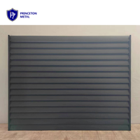 Panneau de clôture à persienne en aluminium, extérieur moderne, avec revêtement en poudre, volets à lamelles pour jardin, clôture à obturateur de plantation en métal