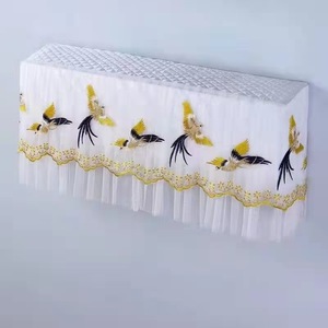 Housse de climatisation intérieure décorative pour fenêtre Protecteur de poussière Tissu dentelle Fournitures pour la maison Fixation murale <span class=keywords><strong>Mini</strong></span> Split - Product Image 2