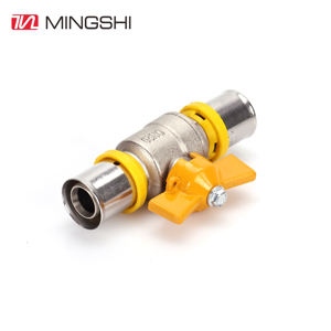 MIINGSHI presse raccords en laiton presse vanne à boisseau sphérique U <span class=keywords><strong>TH</strong></span> <span class=keywords><strong>profil</strong></span> pour <span class=keywords><strong>multicouche</strong></span> Pex Al Pex tuyau - Product Image 3