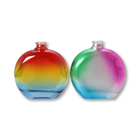 Vente chaude Beauté Personnalisé Coloré Transparent Home Deco Holographique Irisé Vide Diffuseur En Verre Bouteille De Parfum