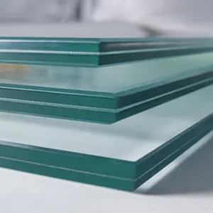 Kaca laminasi diperkuat bening berwarna untuk pemasok kaca laminasi jendela keras bening pvb sgp kaca laminasi