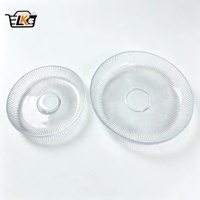 Plateau de présentation en verre blanc transparent avec couvercle, écologique, adapté à la décoration de table de mariage et à la décoration intérieure, personnalisable