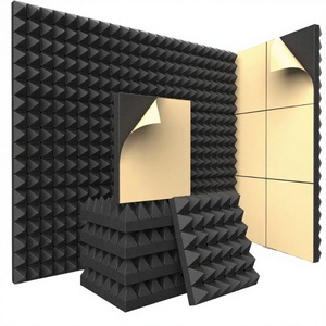 Panneaux acoustiques insonorisants en mousse pyramidale, vente chaude, pour bureaux et bâtiments, écologiques, NRC 0.5, design moderne, absorbants le son - Product Image 3