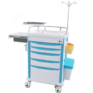 Longermay Abs Plastic Medische Verpleegster Ziekenhuis Spoedeisende Geneeskunde Trolley - Product Image 1