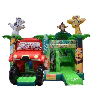 Hot Sale animal Commercial Inflatable Bounce House Inflatable jumping Castle slide Bouncer Bouncing House with slide for kids