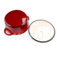 Vente en gros usine : Cocotte en fonte émaillée, récipient de cuisson, pot à ragoût, moule à pain, cocotte en fonte