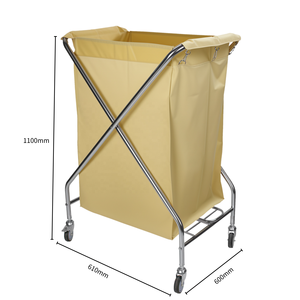 Yintok Commerciële Hotelkamer Opvouwbare Was Linnen Kar <span class=keywords><strong>Trolley</strong></span> Voor Het Reinigen Van Diensten Ziekenhuizen Roestvrij Staal Aanpasbaar - Product Image 3