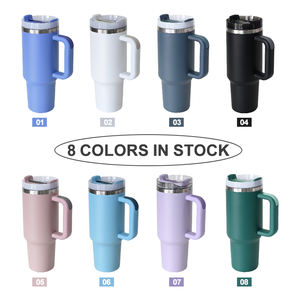 Cadeaux de Noël OEM Tasse de voyage thermique de 40 oz Tasse de gobelet en acier inoxydable de 40 oz avec poignée - Product Image 3