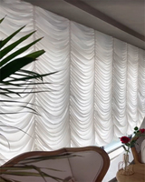 Cortinas Plegables Church Curtains Decoration Luxury Soft Fold Curtains Blackout Custom Austrian Roman Shades