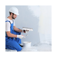 Enduit mural décoratif imperméable anti-moisissure en poudre à forte adhérence, application au couteau, enduit blanc en poudre JINCAI