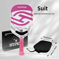 Raquette de pickleball professionnelle en fibre de carbone T700, grand sweet spot, certifiée USAPA, noyau en nid d'abeille, pour les sports de plein air du week-end