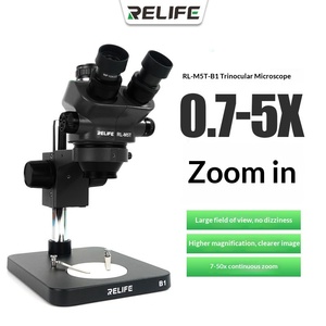 Microscopio Estereoscópico <span class=keywords><strong>Trinocular</strong></span> con Zoom Continuo de 7-50X para Reparaciones de Precisión - Product Image 3