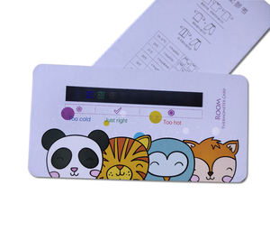 Econômico agregado familiar escala termômetro claro mostrando fácil leitura papel LCD temperatura interior cartão - Product Image 4