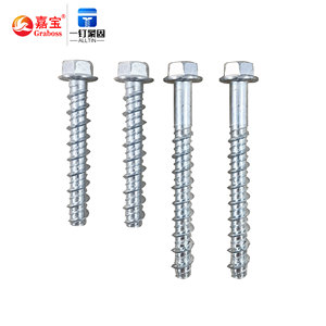 High Quality Hexagonal Cement Screws Concrete Self Cutting Bottom Anchor Bolts Concrete Anchor Bolt Machine Screw