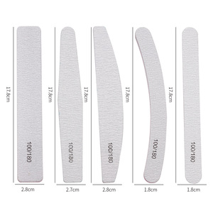 Outils de manucure professionnels de haute qualité <span class=keywords><strong>lime</strong></span> à ongles 80/100/150/180/240 <span class=keywords><strong>double</strong></span> <span class=keywords><strong>face</strong></span> oem logo imprimé personnalisé <span class=keywords><strong>lime</strong></span> à ongles zèbre supérieure - Product Image 3