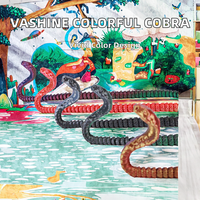Cobra imprimé en 3D, artisanat, cadeau, ornement, articulations flexibles et mobiles, produit transfrontalier très vendu, créatif et tendance sur internet