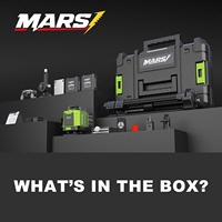 Kit de niveau laser vert à 16 lignes - 4x360 4D à auto-nivellement, base rotative à lignes croisées, 17,7x5,7 pouces pour la construction et l'usage domestique
