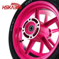 HSKABIN Yozma Tuttio EM5 RTR Roues Supermoto 14 pouces Kenda Curve Rose Accessoires de jantes de moto Pneus tout-terrain pour moto de cross