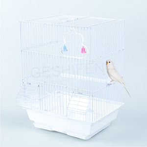Kandang Burung Kawat Besi Berkualitas Tinggi untuk Burung Beo Merpati Desain Populer Rumah Burung Logam Lipat Cocok untuk Tempat Makan - Product Image 2