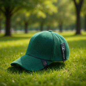 Cappellino da Baseball B3omute in Corduroy Unisex Regolabile a 6 Pannelli Verde Tinta Unita 100% Cotone per Uso Casual e Outdoor - Product Image 2
