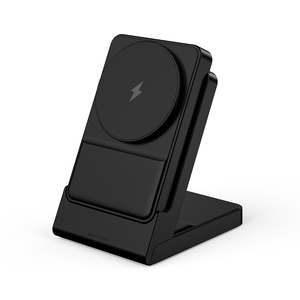 แบตเตอรี่สำรองแบบพกพา 15W ไร้สาย ลิเธียมโพลิเมอร์ 5000mAh พร้อมแท่นชาร์จแม่เหล็ก 2 in 1 - Product Image 6