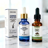 Huile capillaire bio naturelle à base de plantes pour la croissance et le traitement de la chute des cheveux, marque privée OEM, huile de ricin noire et ginseng Panax 30ml C4
