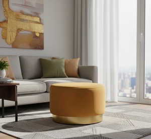 Sillas y Otomanas Modernas de Lujo, Muebles Tapizados con Asientos y Reposapiés para Sala de Estar, Dormitorio, Vestíbulo de Hotel e Interiores - Product Image 3