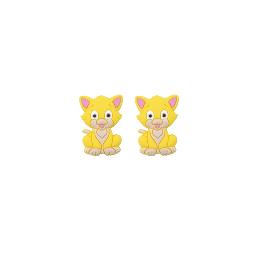 Cat Focal bead Yellow SA40