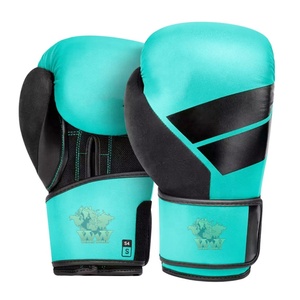 Guantes de Boxeo de Entrenamiento Profesional con Diseño Personalizado, % Cuero Genuino, Ligeros, Transpirables, Cierre de Gancho y Bucle en los Dedos - Product Image 1