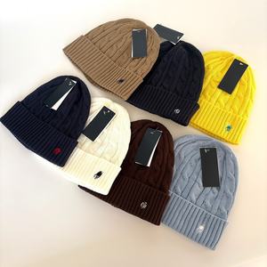 Gewassen Po <span class=keywords><strong>Lo</strong></span> Pony Designer 'S Unisex Herfst En Winter Warme Gebreide Pullover Muts Met 3d Geborduurde Rl Image Groothandel Accessoire - Product Image 2