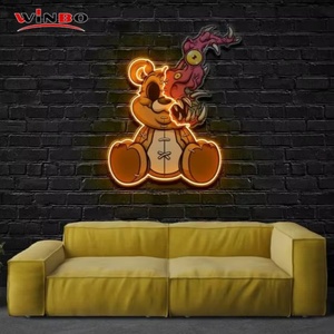 Winbo-letreros <span class=keywords><strong>de</strong></span> neón Led personalizados, letreros <span class=keywords><strong>de</strong></span> neón acrílicos para decoración <span class=keywords><strong>de</strong></span> pared <span class=keywords><strong>de</strong></span> fiesta, sala <span class=keywords><strong>de</strong></span> jungla - Product Image 6