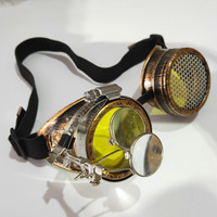 Lunettes de soleil tendance pour festival rave, fête EDM, lentilles diffractées, lunettes punk colorées, lunettes steampunk, lunettes kaléidoscope