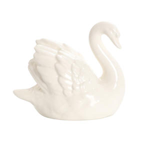 Nórdico creativo sala de estar estudio Animal bonsái decoraciones para el hogar negro blanco pareja Cisne cerámica pequeños adornos ecológicos - Product Image 5