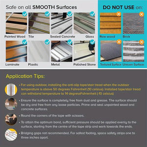 Vente en gros de ruban adhésif antidérapant en PVC acrylique pour piscine Bande de roulement d'escalier de sécurité imperméable à l'eau pour extérieur et usage intensif - Product Image 6