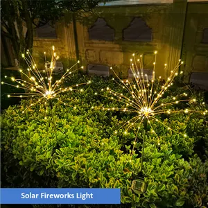 Solar 120LED Powered 40 Dây Đồng String Cảnh Ánh Sáng-DIY Hoa Pháo Hoa Cây Năng Lượng Mặt Trời Vườn Đèn Trang Trí Ngoài Trời