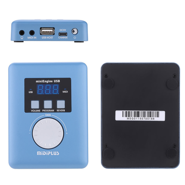 Midiplus MiniEngine USB Mini Midi Synthesizer Sound Source Upgraded Portable External Hard Keyboard Musical Instrument Accessory