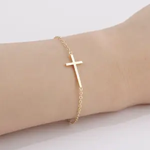 Croix commerce extérieur vente amulette religieuse classique temple juste bracelet bracelet bijoux
