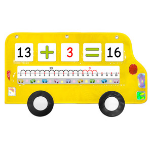 <b>Pocket</b> Chart for Classroom Large School Bus Shaped <b>Pocket</b> Charts for Kids Back to School Supplies - Product Image 1