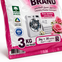 Poudre à lessiver de haute qualité 3 kg, marque privée, emballage en vrac, élimination efficace des taches tenaces, parfum frais, détergent ménager personnalisé