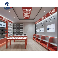 Étagères de présentation pour magasin d'électronique, aménagement de boutique d'électronique, comptoir de magasin de pièces électroniques modernes