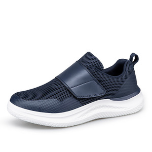 Zapatos Deportivos Transpirables de Malla con Cierre de Velcro para <span class=keywords><strong>Hombre</strong></span>, Zapatillas Casuales Ligeras con Plataforma y Correa Ajustable, OEM ODM - Product Image 1