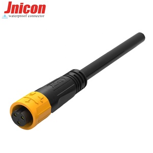 Jnicon M12 разъемы 7A 300V водонепроницаемый <span class=keywords><strong>IP67</strong></span> Xlr разъем 3P Мужской и Женский Соединительный кабель для наружного освещения - Product Image 4