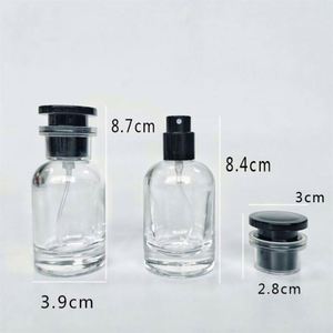 ขวดน้ำหอมแก้วใส/สีตามสั่ง ขนาด 30 มล. 50 มล. 100 มล. รูปทรงต่างๆ พร้อมหัวฉีดพ่นแบบปั๊ม พิมพ์สกรีน บรรจุภัณฑ์หรูหรา โลโก้ตามสั่ง - Product Image 3