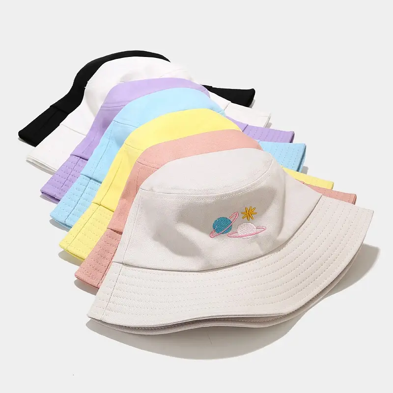 Cheap Bucket Hat Wholesale Promotion New Design Bulk Plain Colorful Cheap Bucket Hat