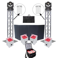 Igreslite - Cadre de façade DJ en aluminium noir avec tissu, pour événements DJ, avec sac de transport