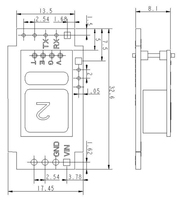 Module de capteur de gaz de dioxyde de carbone Co2 d'électrolyte à semi-conducteurs étanche professionnel pour la surveillance de l'environnement des fermes