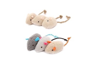 Juguete <span class=keywords><strong>de</strong></span> <span class=keywords><strong>Ratones</strong></span> <span class=keywords><strong>de</strong></span> Peluche con Catnip para <span class=keywords><strong>Gatos</strong></span>, Paquete <span class=keywords><strong>de</strong></span> 3, Interactivo, Calmante, Limpia los Dientes, para <span class=keywords><strong>Gatos</strong></span> <span class=keywords><strong>de</strong></span> Interior, Diversión Diaria - Product Image 3
