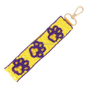 Venta caliente de Color personalizado llavero con cuentas hecho a mano decoración de acero inoxidable para San Valentín monedero llavero adornos colgantes - Product Image 6